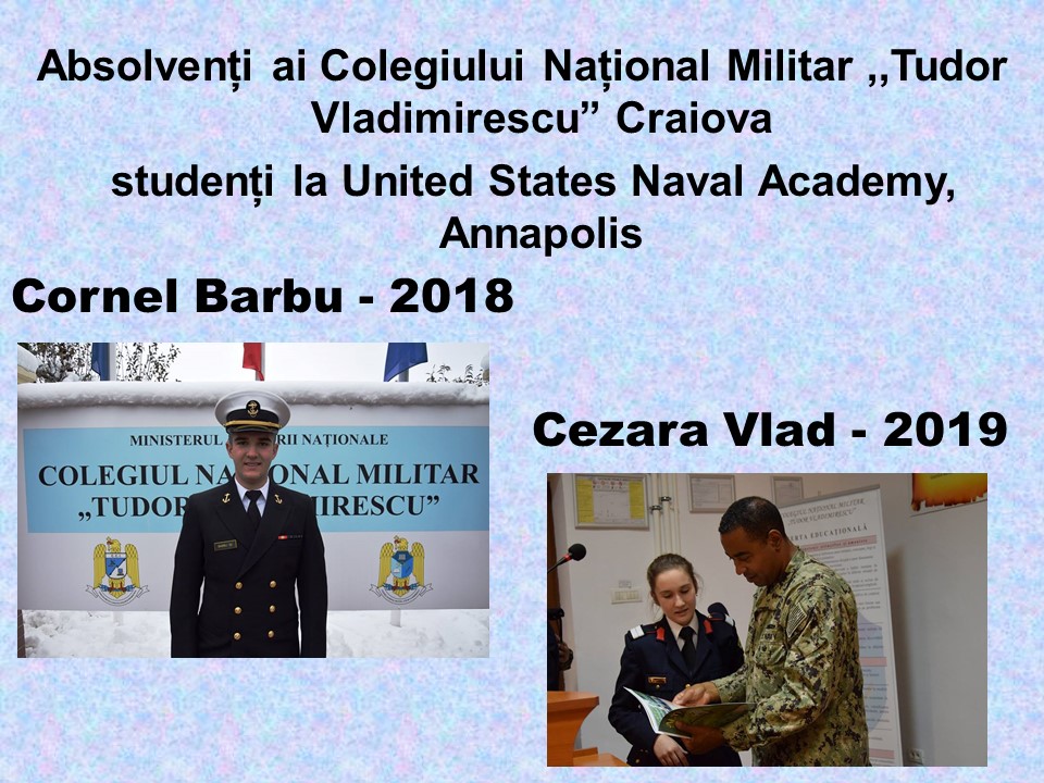 Entertain education Home country Învăţământ - Colegiul Naţional Militar "Tudor Vladimirescu"